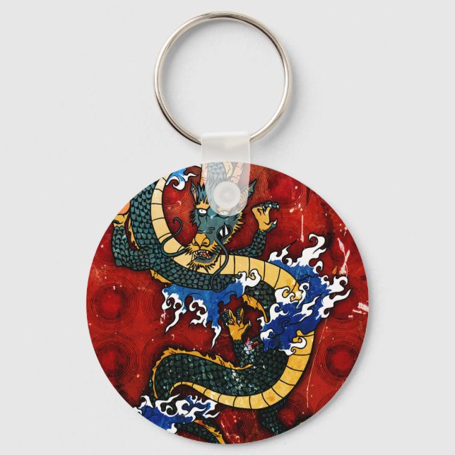 Japanischer Drache Schlüsselanhänger (Vorderseite)