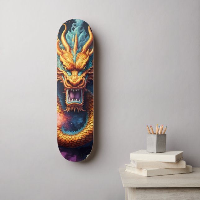 Japanischer Drache Skateboard (Wandkunst)