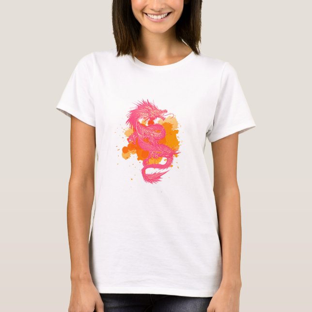 japanischer Drache T-Shirt (Vorderseite)