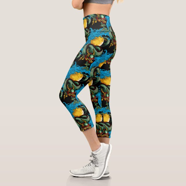 Japanischer Drache Tattoo Art Water Dragon Capri L (Links)
