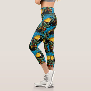 Japanischer Drache Tattoo Art Water Dragon Capri L Leggings