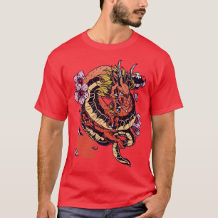 japanischer Drache Tattoo Style T-Shirt
