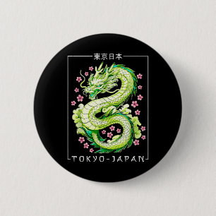 Japanischer Drache Tokio Japan 80er Asiatischer My Button