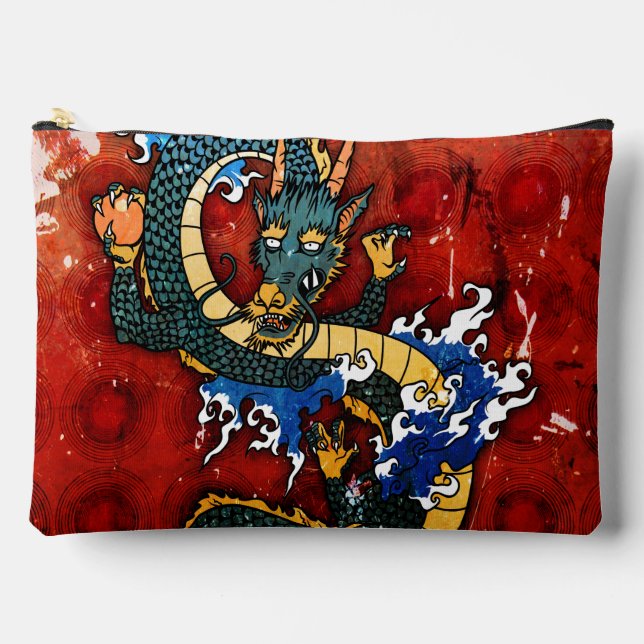 Japanischer Drache Zubehörtasche (Vorderseite)