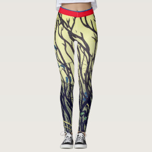 JAPANISCHER DRUCK VON BRANCHEN DRUCKTE LEGGINGS