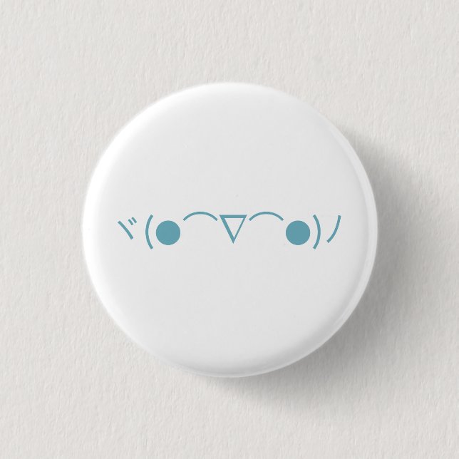 Japanischer Emoticon Button (Vorderseite)