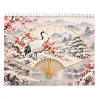 Japanischer Fächer Jahreszeiten Kalender
