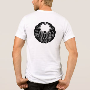 Japanischer Familienwappen-Butterfly Tri-Blend Shirt