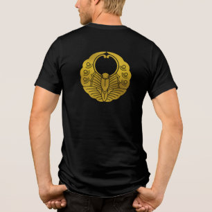 Japanischer Familienwappen-Butterfly Tri-Blend Shirt