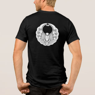 Japanischer Familienwappen-Butterfly Tri-Blend Shirt