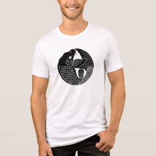 Japanischer Familienwappen-Carp Tri-Blend Shirt
