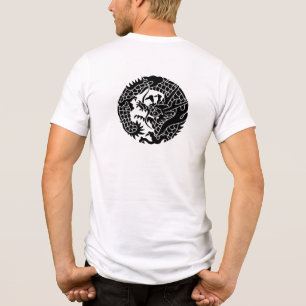 Japanischer Familienwappen-Drache Tri-Blend Shirt
