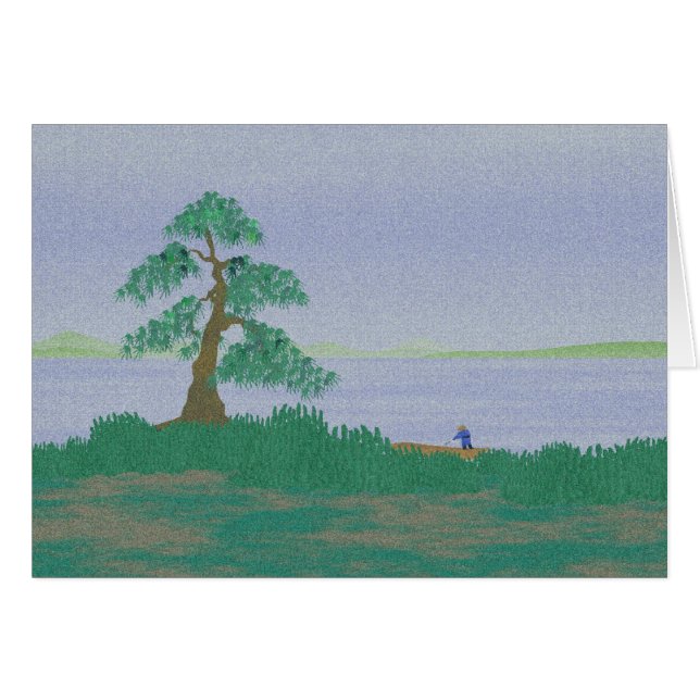 Japanischer Fischer 4 - Karte (Vorderseite (Horizontal))