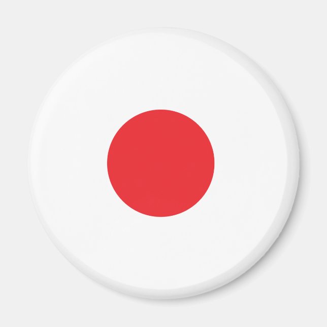 japanischer Flaggenmagnet Magnet (Vorne)