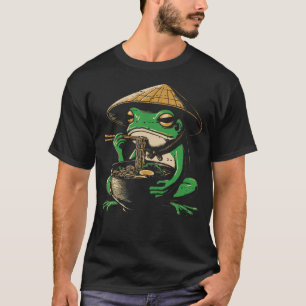 Japanischer Frosch Ramen Kawaii Food Nudel Art Fra T-Shirt