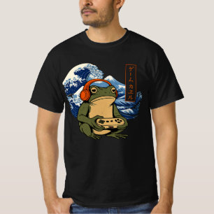 Japanischer Gamer Frosch Art Männer Frauen Jungen  T-Shirt