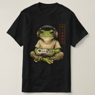 Japanischer Gamer Frosch Art Männer Frauen Jungen T-Shirt