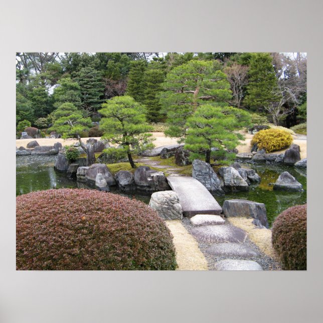 Japanischer Garten 日 本 庭 園 Poster (Vorne)