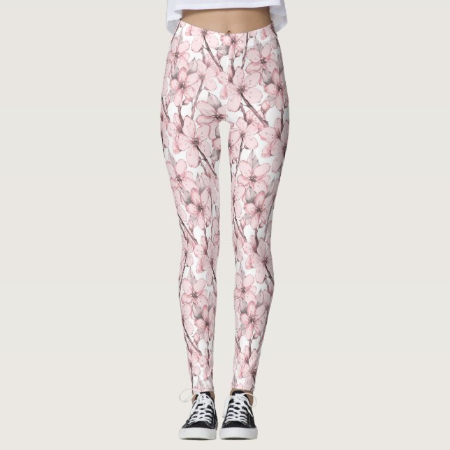 Japanischer Garten 9 Leggings (Vorderseite)