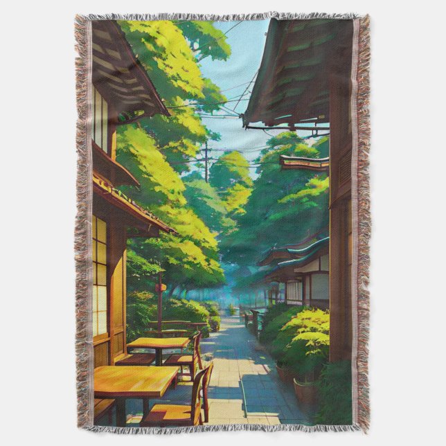 Japanischer Garten Außencafé Decke (Vorderseite Vertikal)
