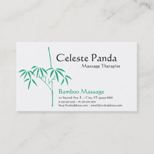 Japanischer Garten Bamboo Visitenkarte