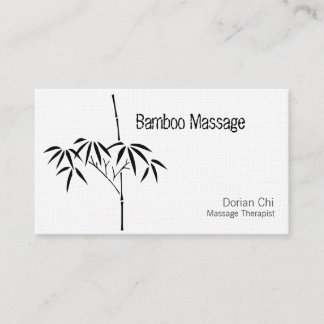 Japanischer Garten Bamboo Visitenkarte