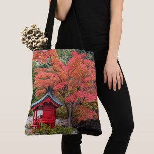 Japanischer Garten Farbige Herbstblätter Tasche