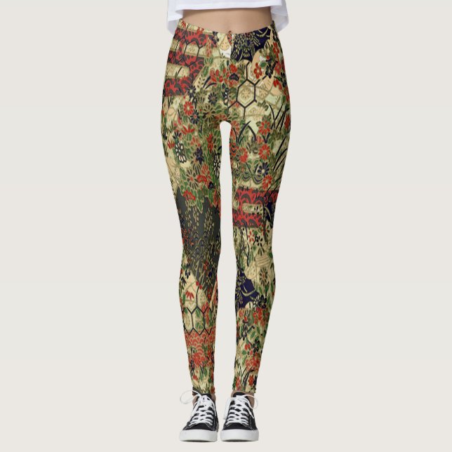 Japanischer Garten Leggings (Vorderseite)
