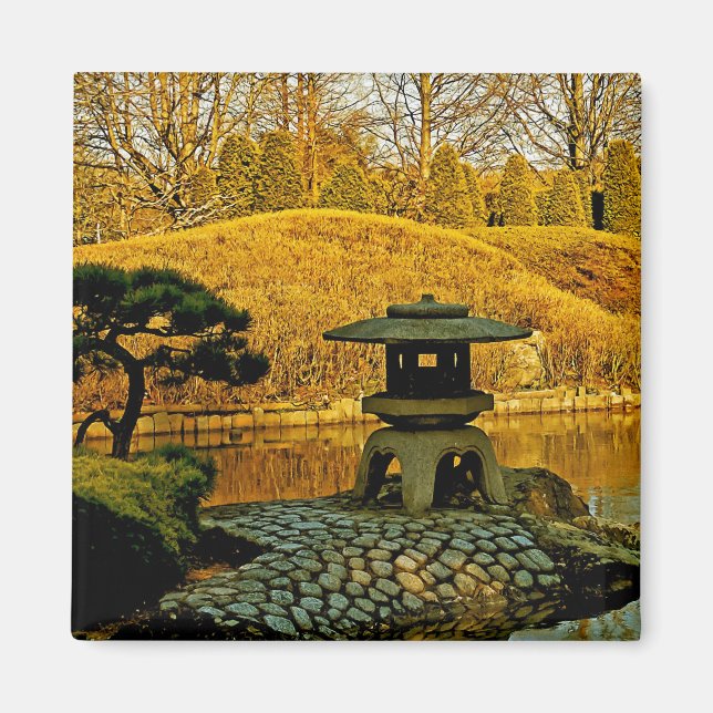 Japanischer Garten Magnet (Vorne)
