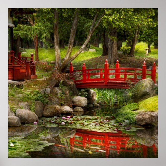 Japanischer Garten - Meditation Poster (Vorne)