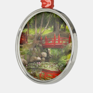 Japanischer Garten - Meditation Silbernes Ornament