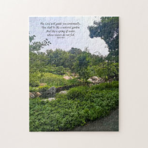 Japanischer Garten mit Isaiah 58:11