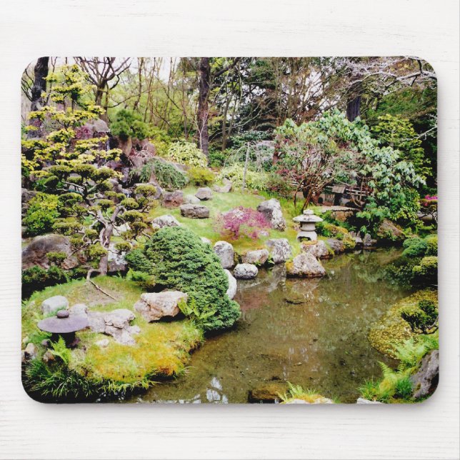Japanischer Garten Mousepad (Vorne)