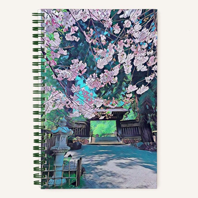 Japanischer Garten Notizbuch (Vorderseite)