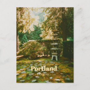 Japanischer Garten, Portland, Oregon Souvenir Postkarte