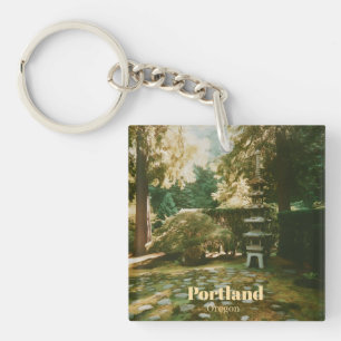 Japanischer Garten, Portland, Oregon Souvenir Schlüsselanhänger