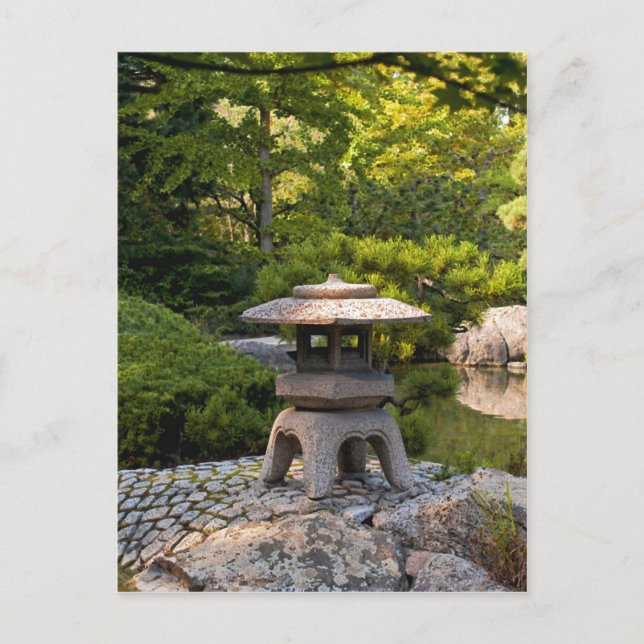 Japanischer Garten Postkarte (Vorderseite)