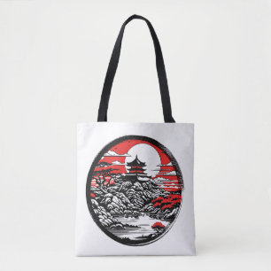 Japanischer Garten Tasche