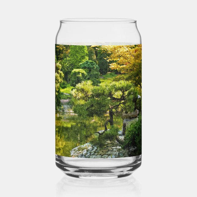 Japanischer Garten - Traditionelle Ästhetik Dosenglas (Vorderseite)