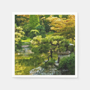 Japanischer Garten - Traditionelle Ästhetik Serviette
