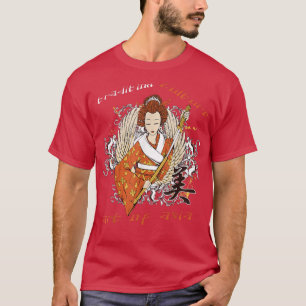 Japanischer Geisha Kawaii Girl Kimono Samurai T - T-Shirt