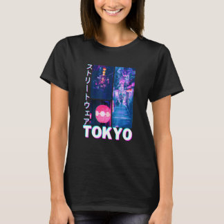 Japanischer Glitch Cyberpunk Tokio Streetwear Ästh T-Shirt
