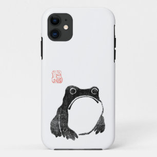 Japanischer Grumpy Frosch Toad Unbeeindrucktes Tie Case-Mate iPhone Hülle