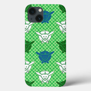 Japanischer Hasendruck, grün, blau und weiß Case-Mate iPhone Hülle