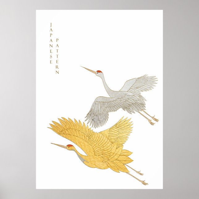 Japanischer Hintergrund Poster (Vorne)