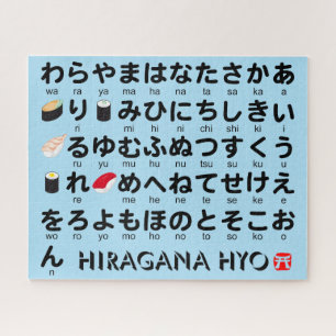 Japanischer Hiragana-Tisch (Sushi)