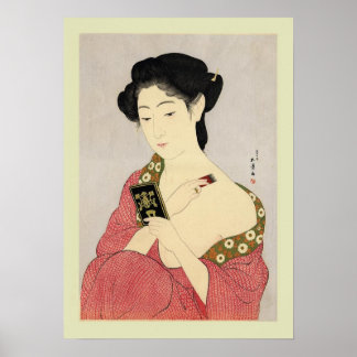 Japanischer Holzblock Poster