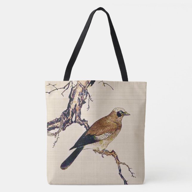 Japanischer Holzschnitt eines Finks, des Browns Tasche (Vorderseite)
