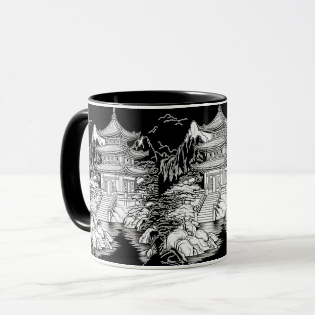 Japanischer Kaiserpalast Tasse (Vorderseite Links)
