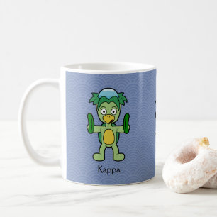 Japanischer Kappa Imp: Cartoon Yokai Kaffeetasse